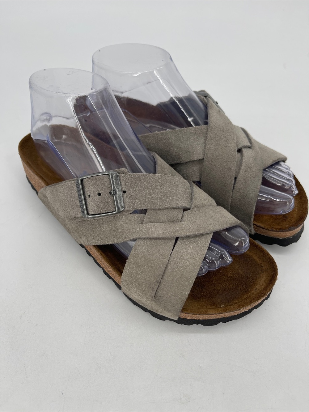 Birkenstock Lugano Women’s Sandals Gray Suede 38/7